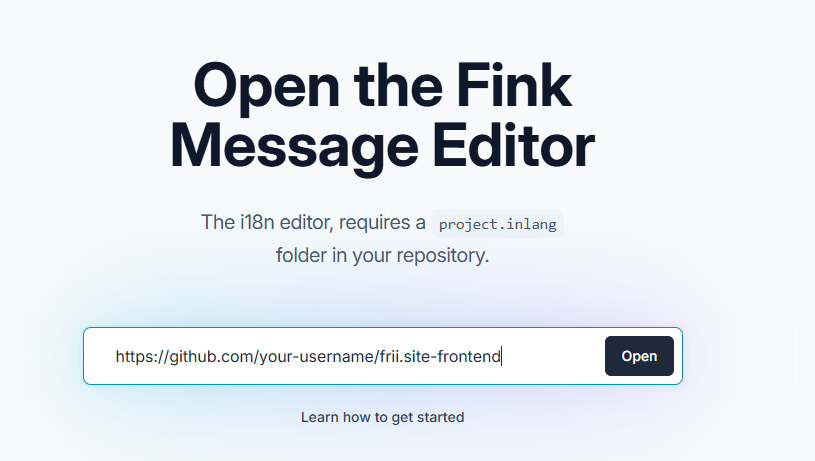 Fink website