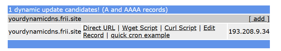 Direct URL href highlighted